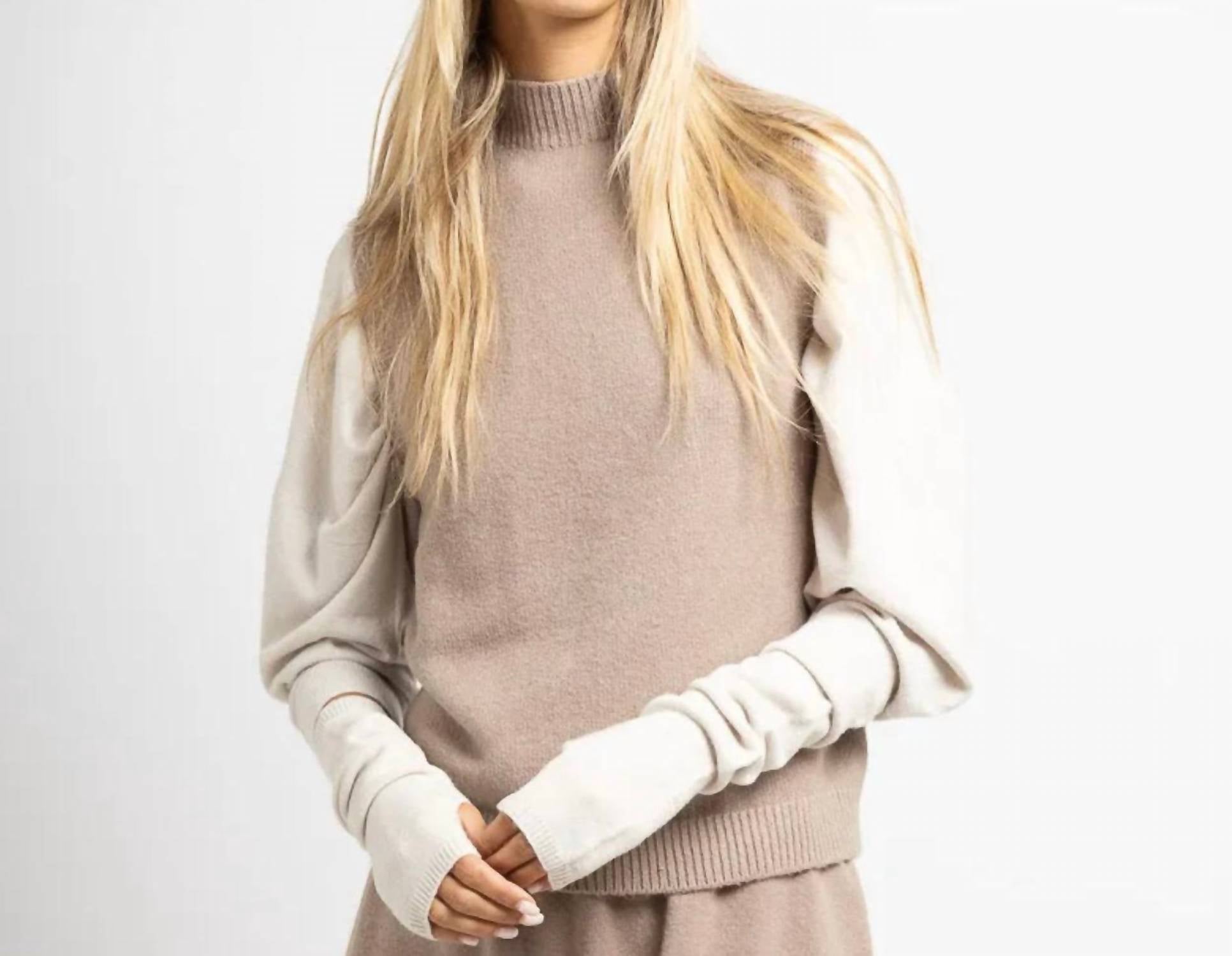 Made In Italy - Maxine High Neck Sleeveless Sweater