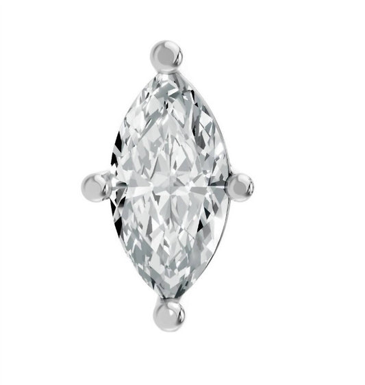Aamiaa - Women's Marquise Shape 4 Prong Push Back Studs
