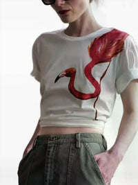 Le Superbe - Vacation Ready Flamingo-print T-shirt