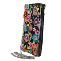 Mary Frances - Women's So Sweet Beaded Floral Crossbody Phone Bag