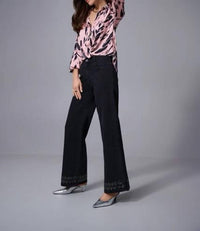 Joseph Ribkoff - Recycled Satin Animal Print Draped Top