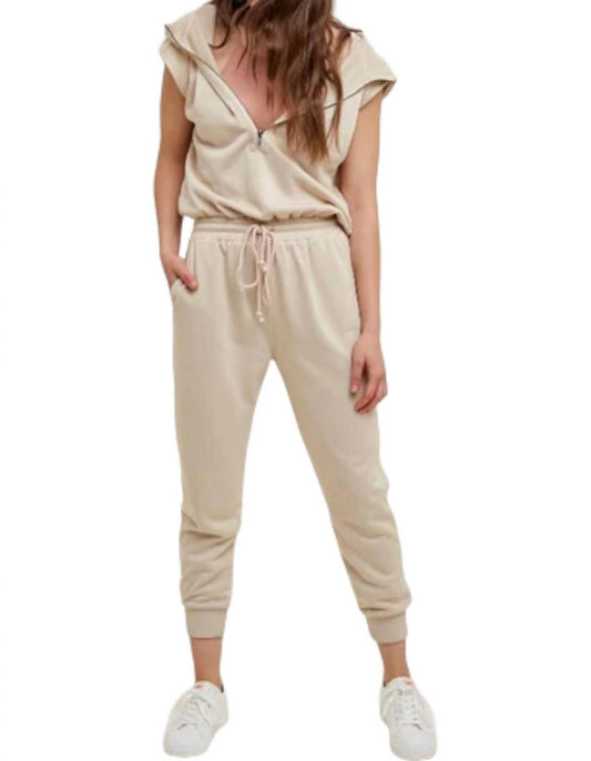 Wishlist - French Terry Hooded Jumpsuit