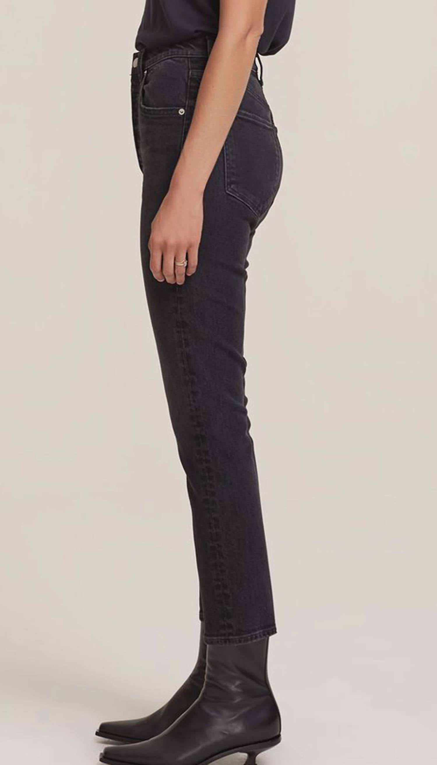 Agolde - Riley High Rise Straight Crop Jeans