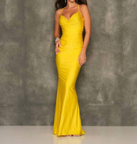 Dave & Johnny - Fitted Ruched Prom Dress