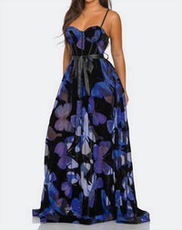 Banjul - Floral Sweetheart Neckline Maxi Dress