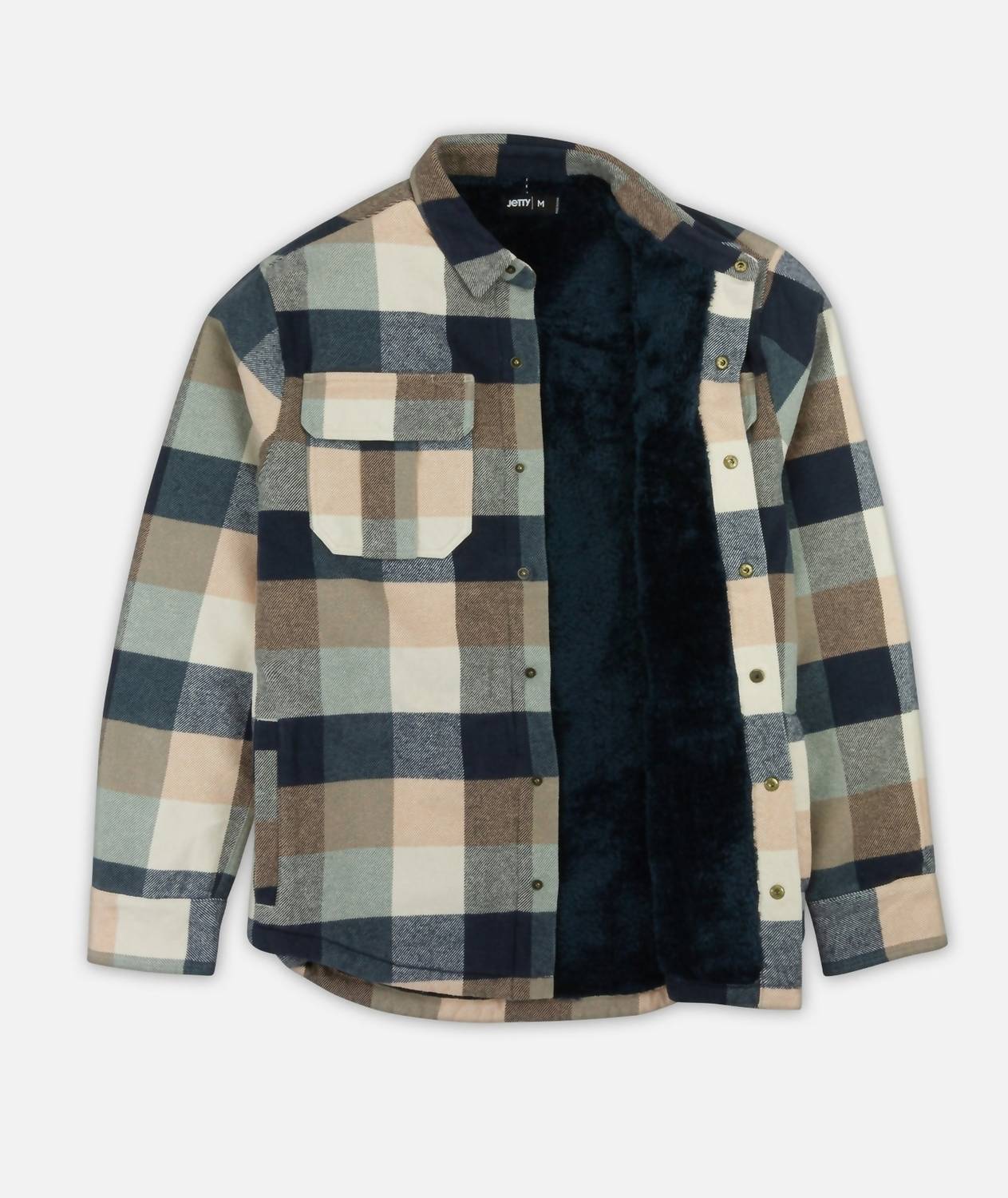 Jetty - Men's Sherpa Plaid Jacket