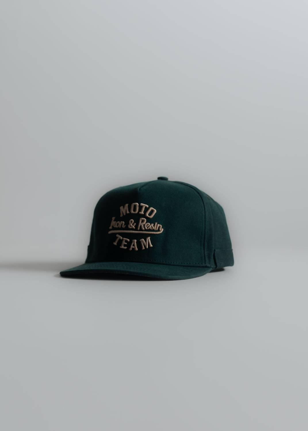 Iron & Resin Men's Moto Team Hat in green - men's hat
