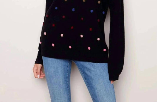 Charlie B - Pompoms Crew Neck Pullover
