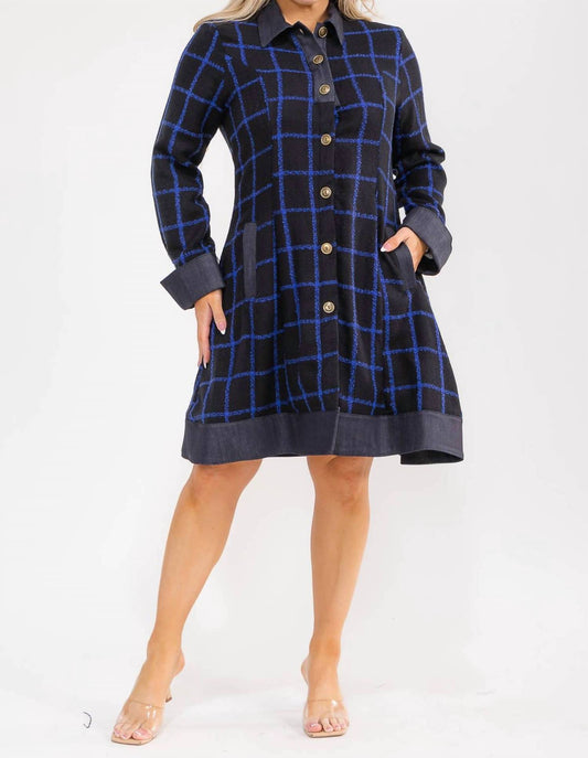 Karen T Design - Plaid Coat Dress