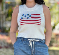 Simply Southern - Flower Flag Tank Top