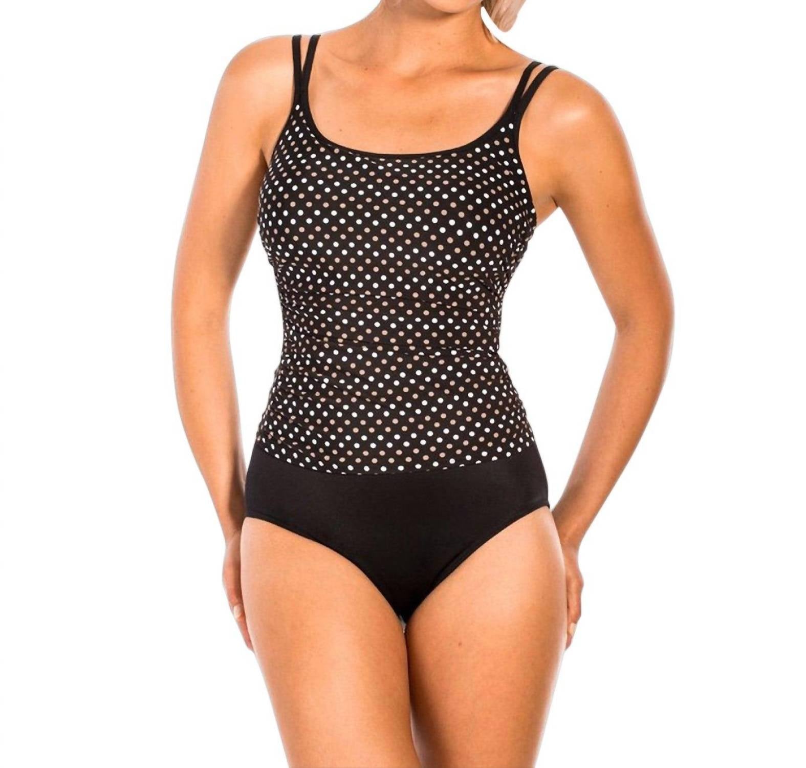 Miraclesuit Fauxkini One Piece Swimsuit in spot on - women's swimwear