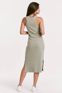 Another Love - Britta Side Slit Midi Dress