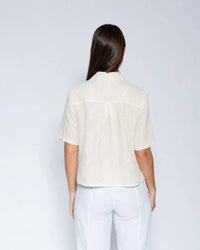 Blueberry - Cropped Camp Shirt