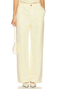 RONNY KOBO MATTEO PANT in yellow - women's pants - detail view