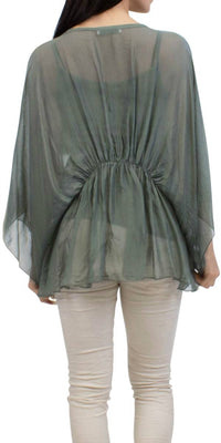 Gigi Moda - Paolita Bat-wing Scoop Neck Blouse