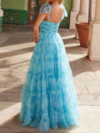 Babyfox - Truly Extraordinary Chiffon Print A-line Gown