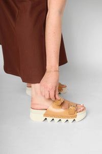 Bussola - Women's Cleopatra Buckle Strap Slide Sandal