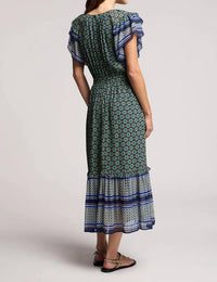 Velvet By Graham & Spencer - Cheryl Ruffle Sleeve Midi Dress