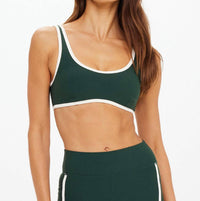 THE UPSIDE Sante Fe Brielle Scoop Bra in green - women's intimate