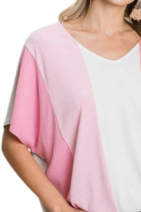 Emerald Collection - Striped Color Block Tunic Top