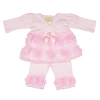 Haute Baby - Baby Girls Emma Rose 2 Pc. Legging Set