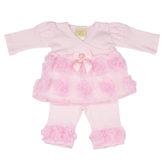 Haute Baby - Baby Girls Emma Rose 2 Pc. Legging Set