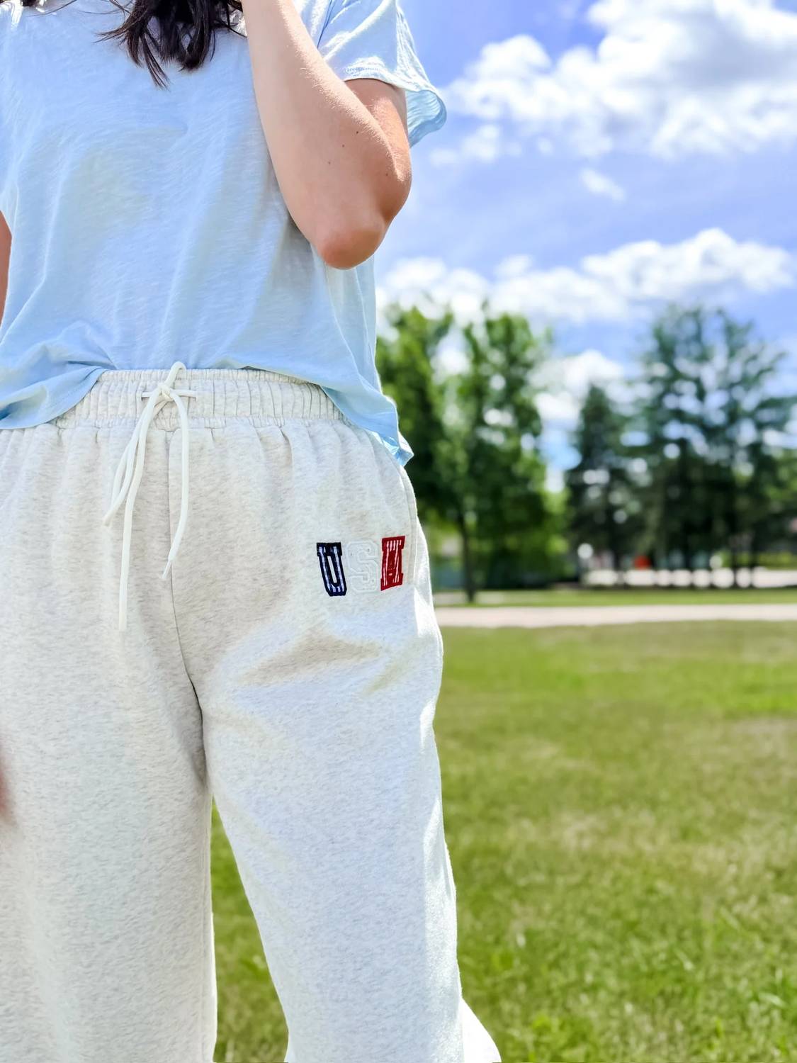 Berry Mellow - USA Applique Joggers