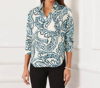 Karen Kane - Ruched Sleeve Button-up Shirt - Petite