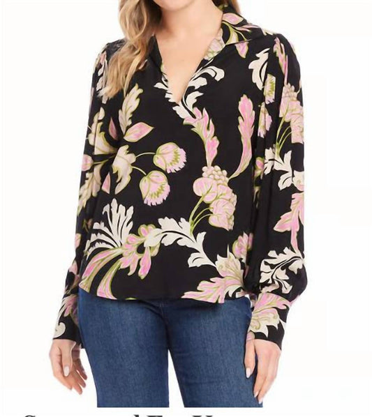 Karen Kane - Blouson V-neck Top