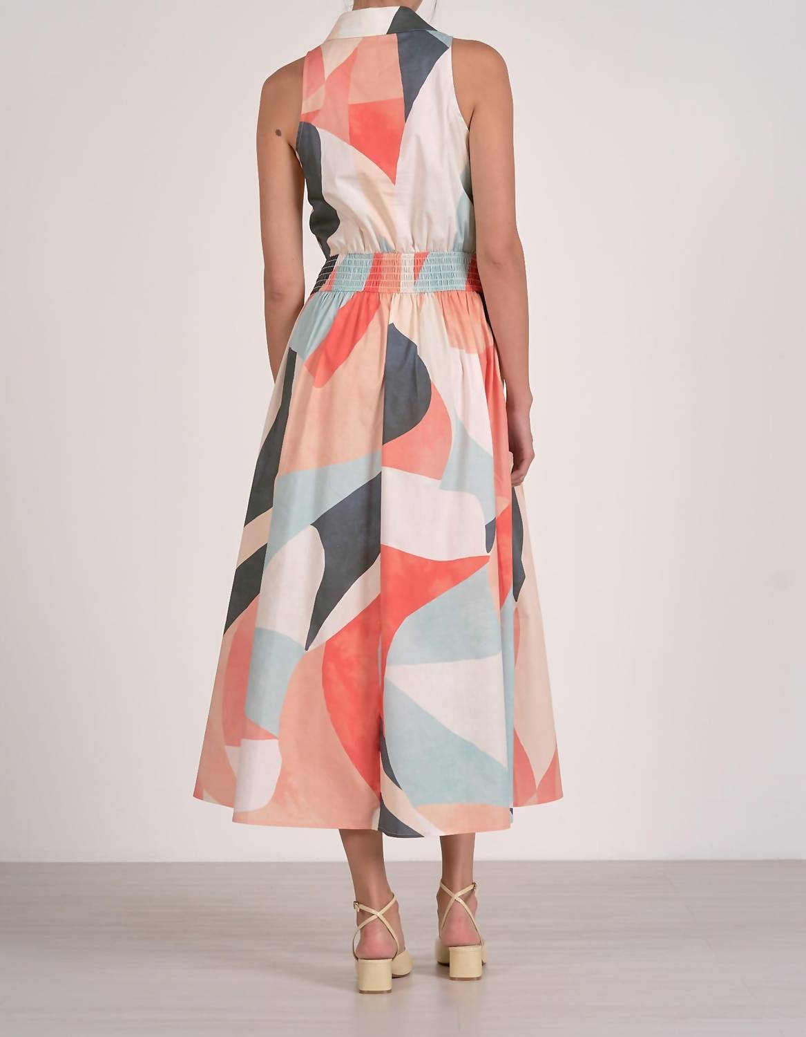 ELAN Prism Midi Dress in multicolor - women's dress - alternate view