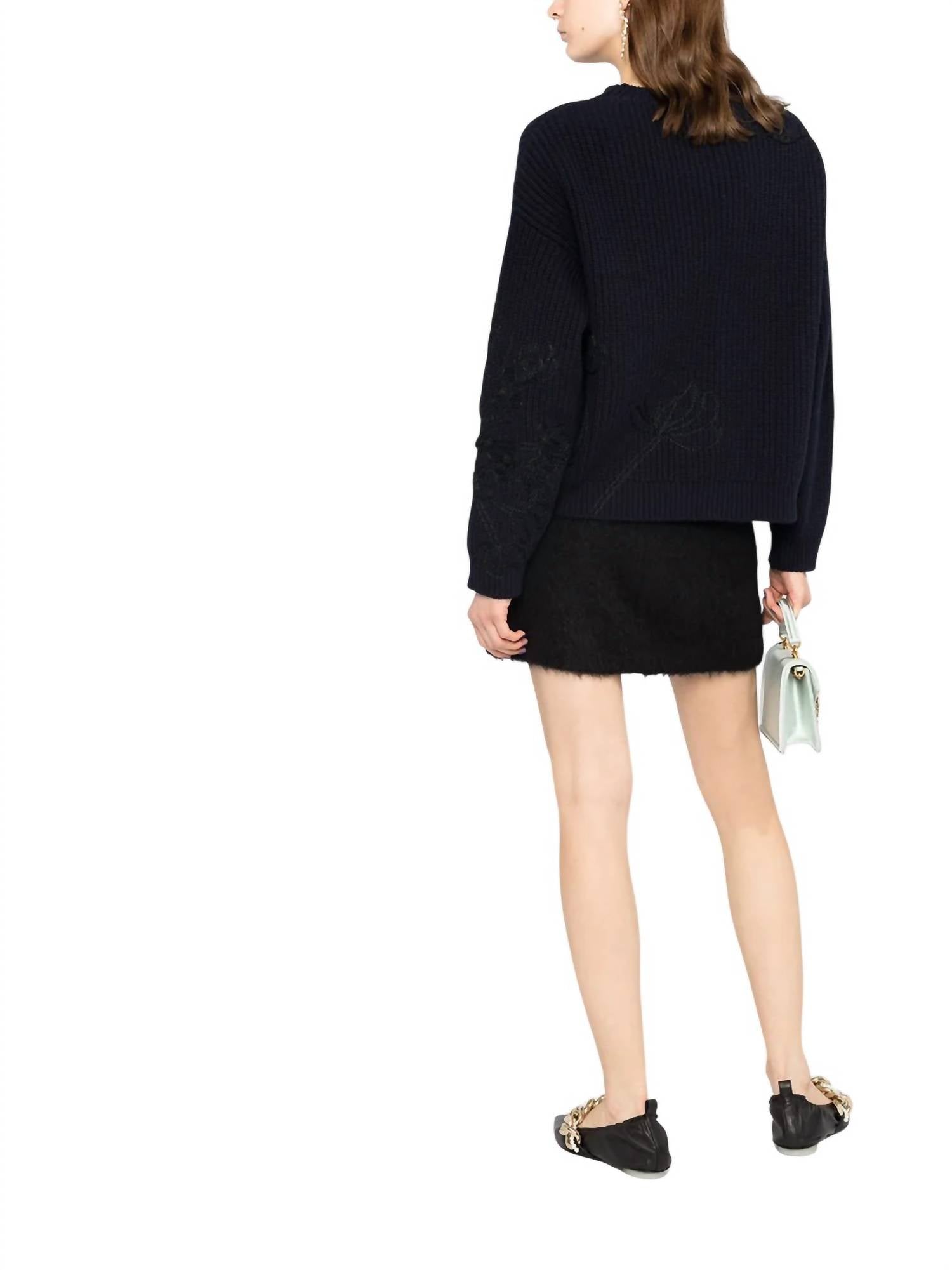 Valentino - Floral Embroidered Knitted Jumper