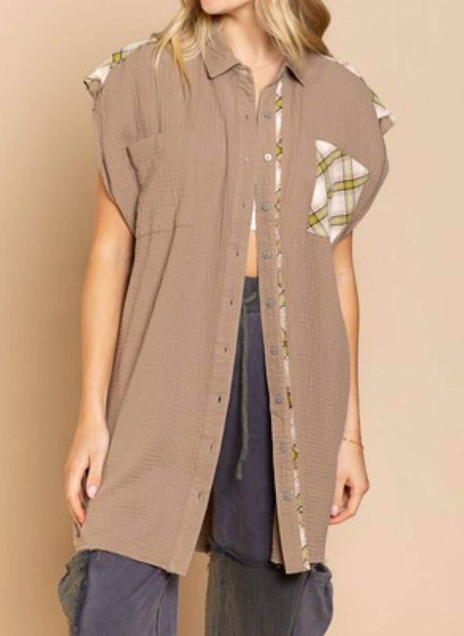 Pol - Taupe Vest