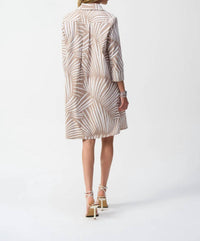 Joseph Ribkoff - Stretch Poplin Tropical Print Shirt Dress