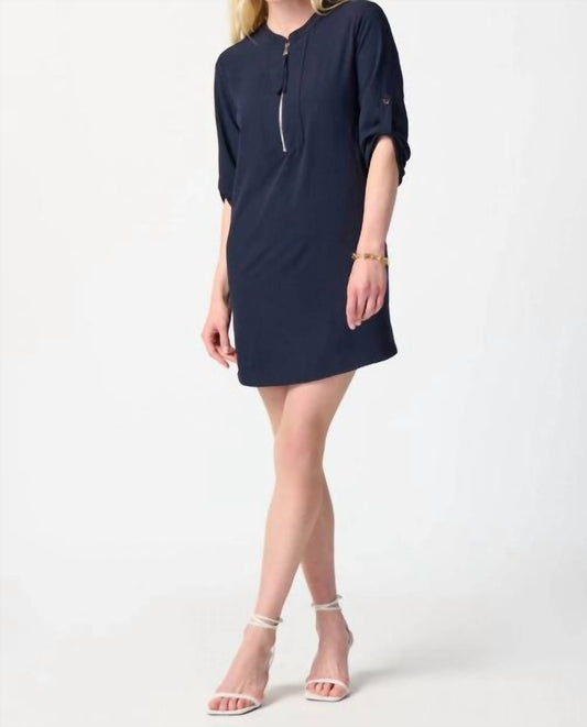 Joseph Ribkoff - DECORATIVE ZIP DRESS