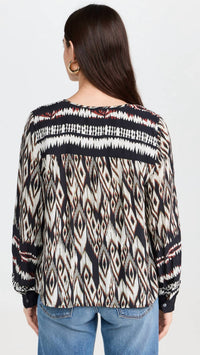 Velvet By Graham & Spencer - Ikat Abrielle Blouse
