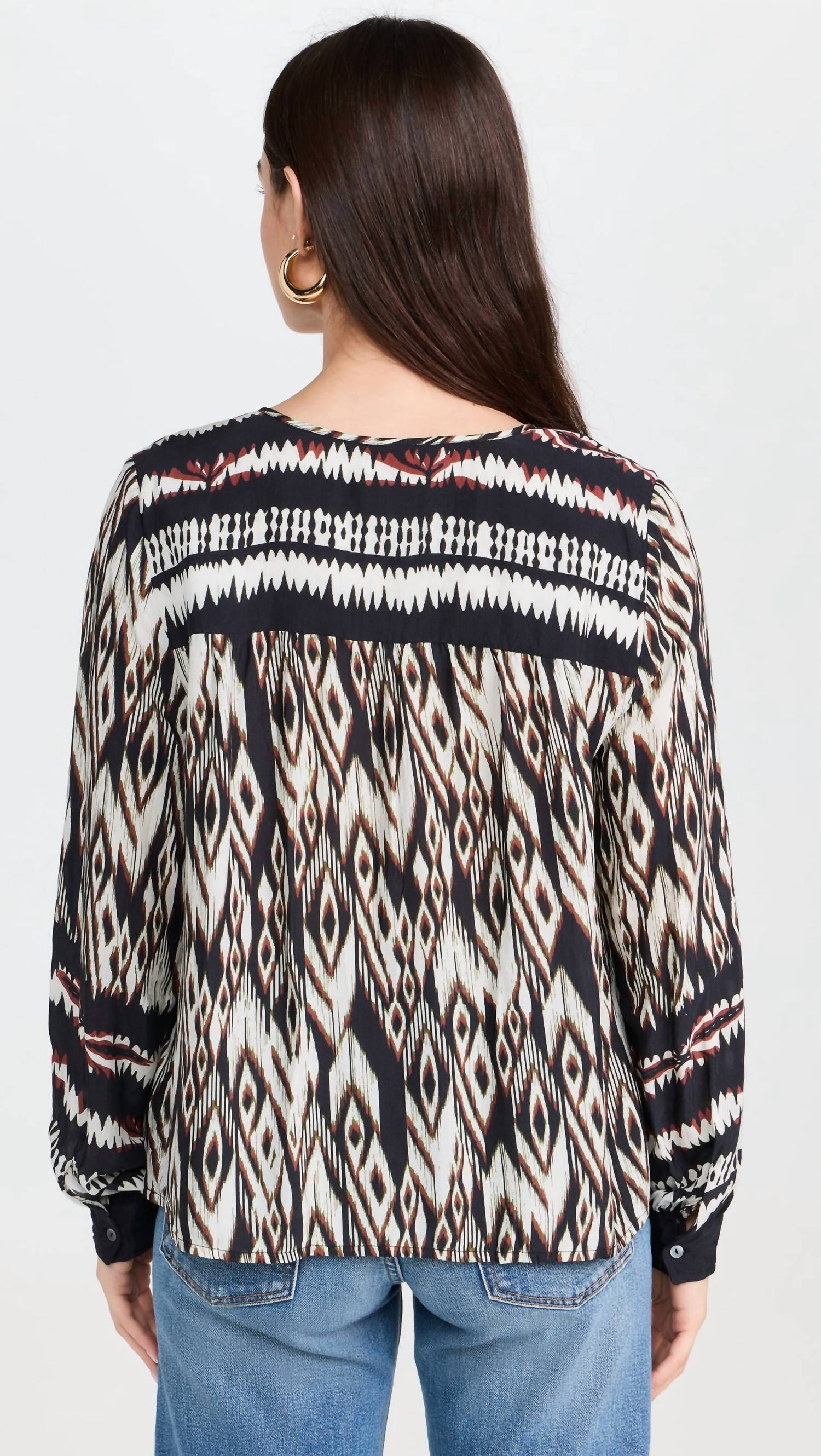 Velvet By Graham & Spencer - Ikat Abrielle Blouse