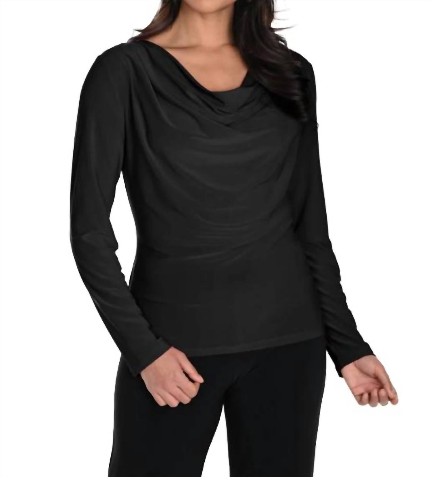 Frank Lyman - Drape Front Knit Top