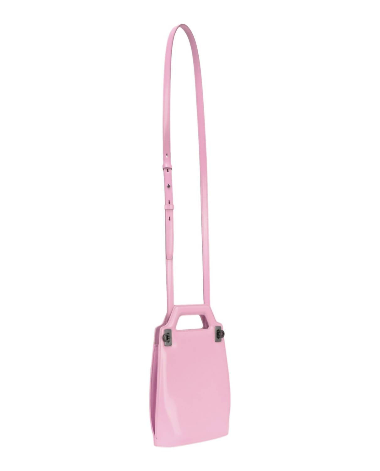 Salvatore Ferragamo Women's Micro Wanda Patent Leather Shoulder Bag in pink - women's bag - view 4