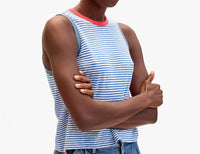 Clare V. - Camp Fit Tank Mini Stripe Top