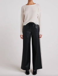 Bella Dahl - Coated Faux Leather Wide Leg Pant