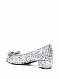 Salvatore Ferragamo Women's Glitter Details Pumps Sandal in silver - women's sandal - view 6