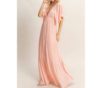 Hyfve - Flutter Sleeve Maxi Dress