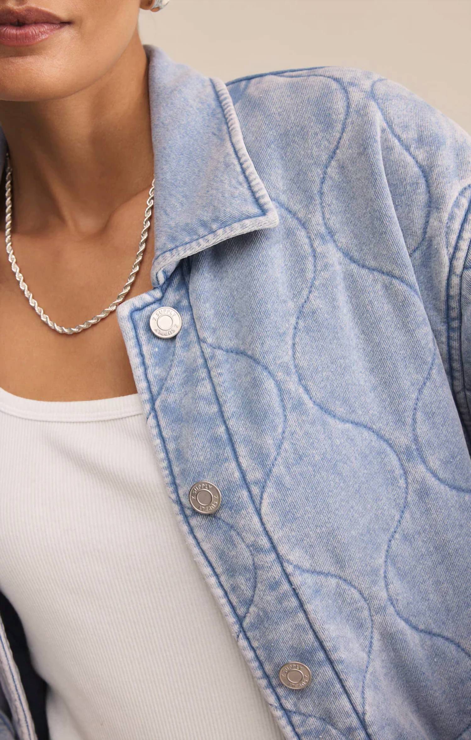 Z Supply - Boulder Knit Denim Jacket