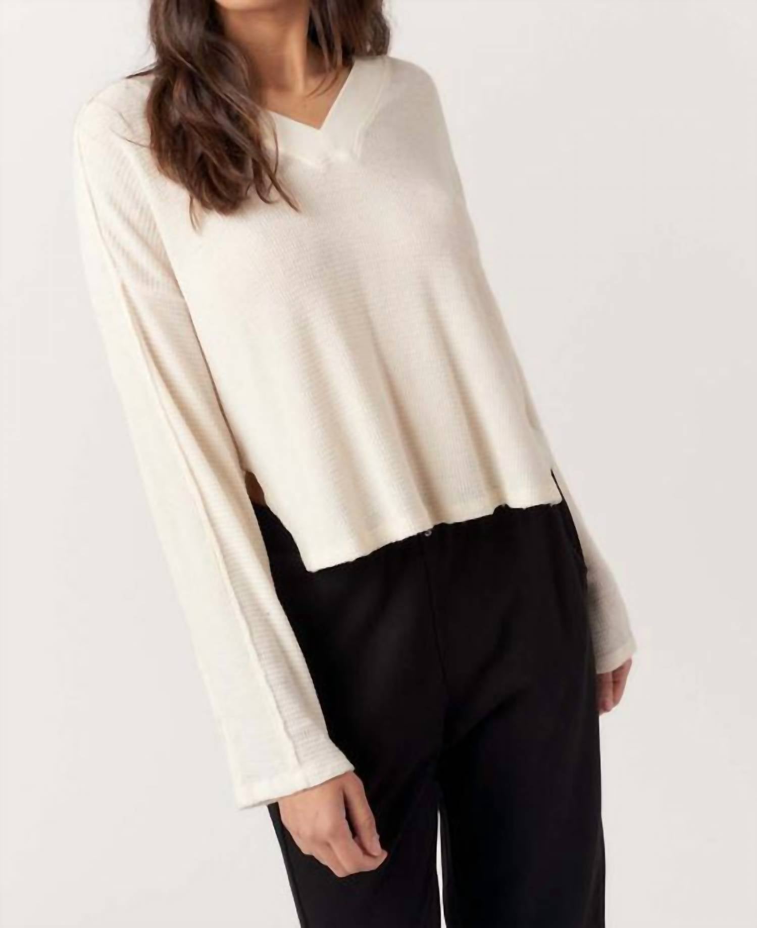 Project Social T - Underground Burnout Thermal V-neck Long Sleeve