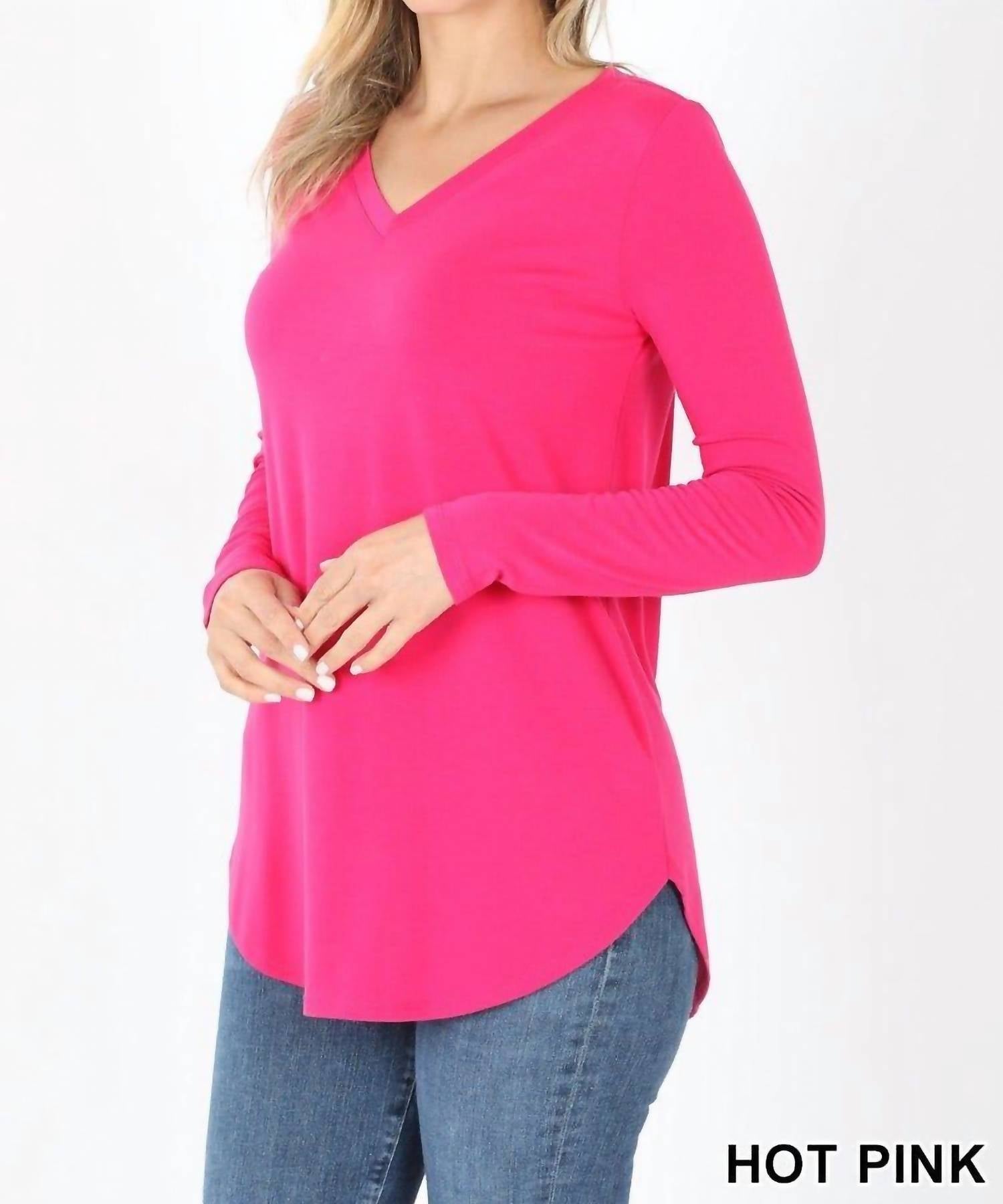 Zenana - Luxe Rayon Long Sleeve Top