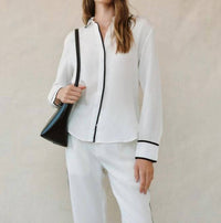 Bella Dahl - Contrast Trim Shirt