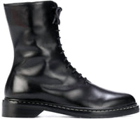 The Row - Women's Fara Leather Combat Boots