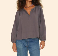 XIRENA Harris Top in ash - women's long sleeve top