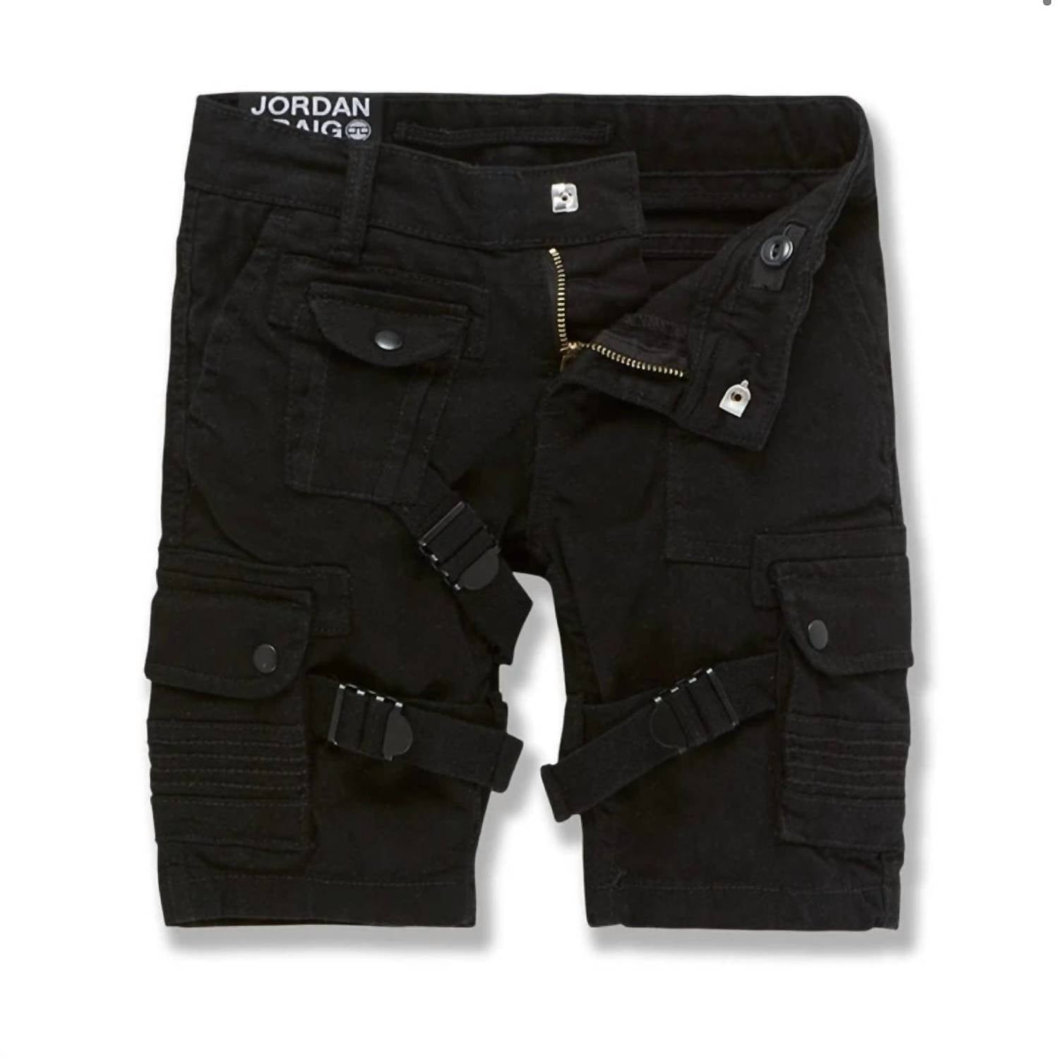 JORDAN CRAIG Boy's Cairo Cargo Shorts in black - kids' shorts