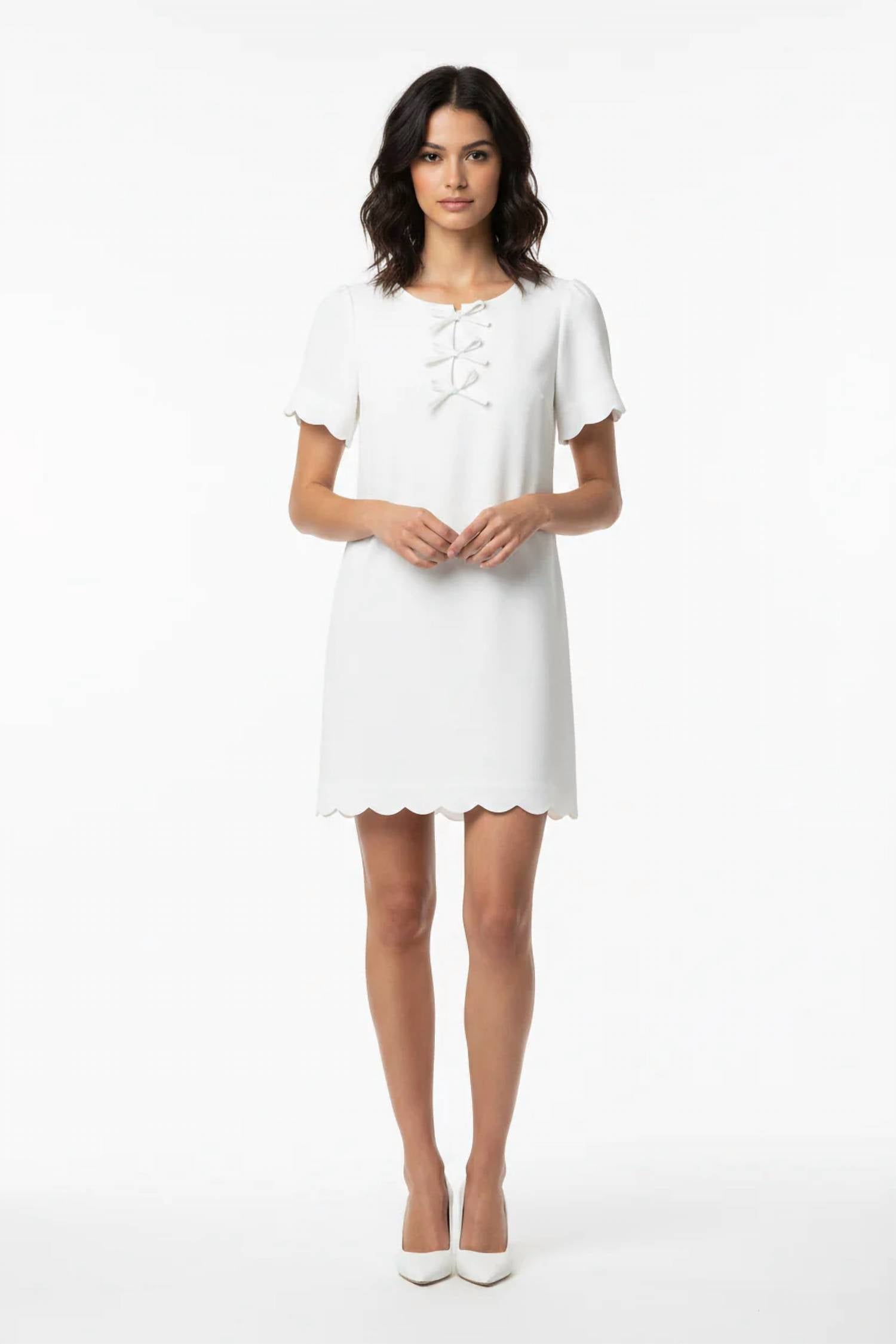 She + Sky - Short Sleeve Mini Dress